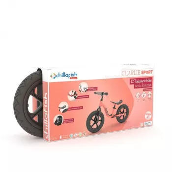 Chillafish Charlie Sport 12 bicicletta senza pedali, Flamingo Pink, 2-5 anni