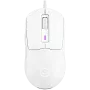 LORGAR MSA10R Mouse gaming cablato, PixArt 3311, 6 pulsanti programmabili, bianco (LRG-MSA10R-WH)