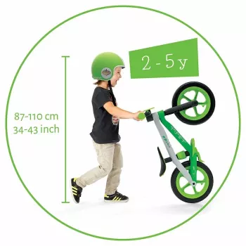 Chillafish BMXie 2 bici senza pedali per bambini da 2 a 5 anni, verde