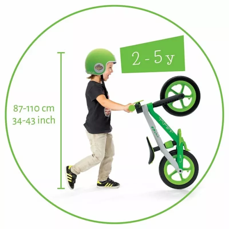 Chillafish BMXie 2 bici senza pedali per bambini da 2 a 5 anni, verde