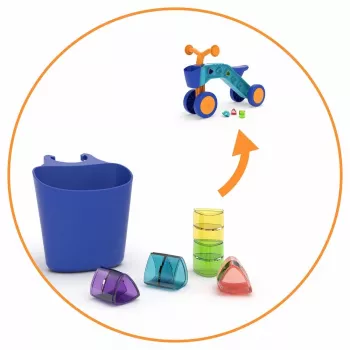 Chillafish Itsibitsi 4 ruote ride-on con cestino, blu/arancione, 1-3 anni