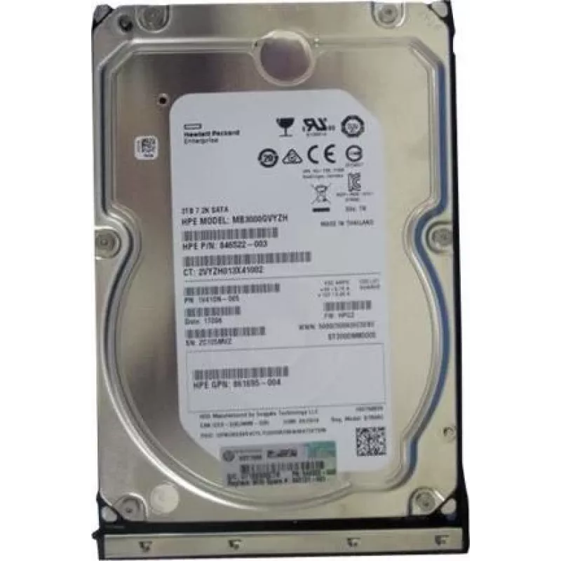 HPE 3TB 6G 7.2K LFF SATA disco rigido Midline Low Power (862131-001)
