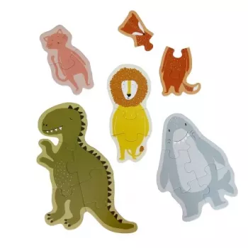 Trixie Puzzle - Animali grandi e piccoli (5 puzzle) cane gioco di strategia