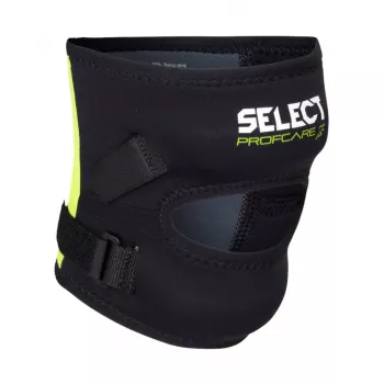 Select 700041 L tutore ginocchio con anello rotuleo in silicone e molle a spirale, taglia L, nero