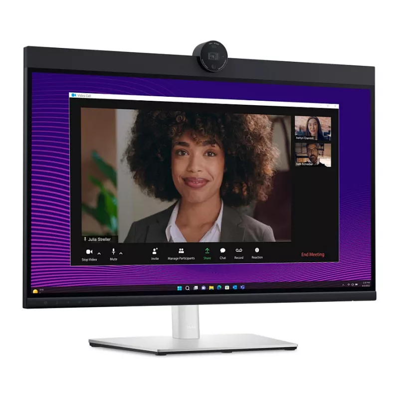 DELL P2724DEB monitor per videoconferenze 27 pollici QHD IPS con webcam, USB-C 90W, Ethernet