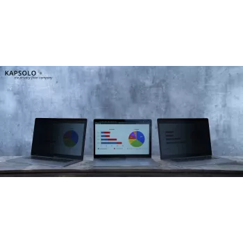 KAPSOLO filtro privacy a 2 vie per laptop 14,5