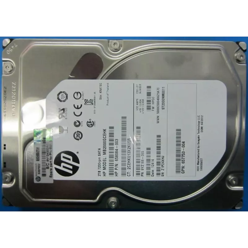 HP Enterprise disco fisso 2TB 7.2K RPM SATA 3,5