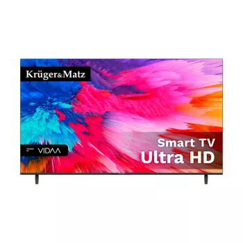 Kruger&Matz KM0250UHD-V3 TV LED Smart 4K UHD 50 inch con VIDAA U5, DVB-T2/S2, HDR10, Bluetooth, controllo vocale
