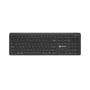 Tastiera wireless Natec Tang US Bluetooth + 2,4 GHz Silent Slim nero
