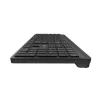 Tastiera wireless Natec Tang US Bluetooth + 2,4 GHz Silent Slim nero