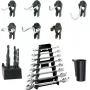 raaco 110532 set clip ganci per utensili 53 pezzi per pannelli forati