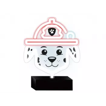 PAW Patrol lampada LED neon con supporto per bambini, Marshall