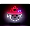 PAW Patrol lampada LED neon con supporto per bambini, Marshall