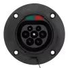 Akyga AK-SC-E26 spina di ricarica EV Tipo 2 (maschio), a 3 fasi, 32 A, IP44, nera