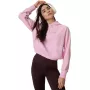4F Felpa donna rosa chiaro girocollo F2175 taglia L