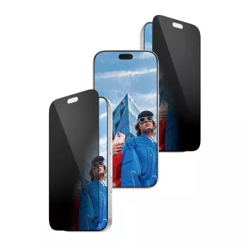 Pellicola protettiva privacy a 2 vie PanzerGlass Ultra-Wide Fit con EasyAligner per Apple iPhone 18 Pro