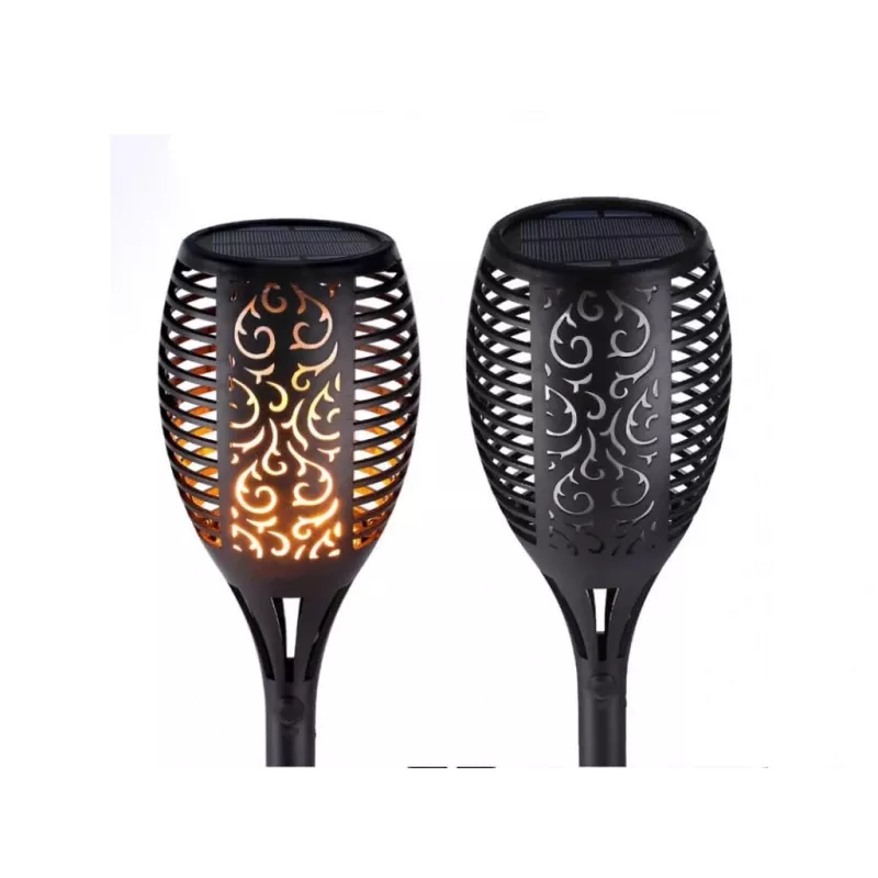 Forever Light fiaccola solare con 33 LED, 6,6W, 600mAh, IP44, picchetto da terra