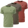 T-shirt da uomo 4F M4480, verde/marrone/bordeaux, 5XL (4FWSS26TTSHM4480)