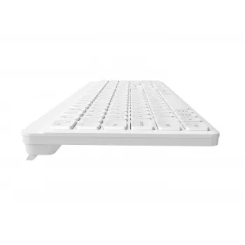 NATEC Tang US tastiera wireless Bluetooth + 2,4 GHz Silent Slim, bianco