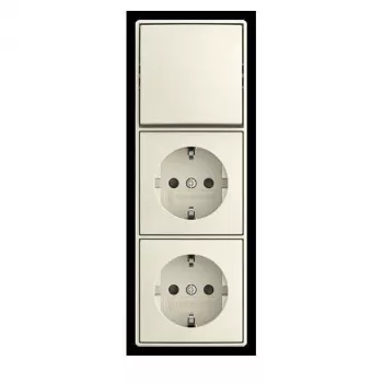 BUSCH-JAEGER meccanismo interruttore a bilanciere combinato 2 vie deviatore 10A 250V da incasso 2TKA00005545