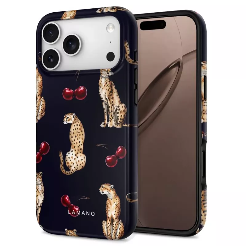 TECH-PROTECT Lamano custodia MagSafe per iPhone 17 Pro Max / 18 Pro Max - Midnight Cherry