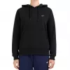4F Felpa con cappuccio donna F2536 nero profondo taglia L