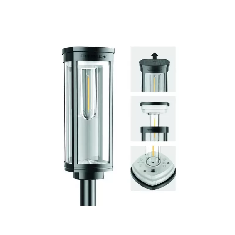 Forever Light Sunari FLS-97 lampada decorativa solare da giardino LED 3000K, 1000mAh