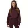 4F Felpa donna marrone scuro F2175 taglia XL