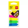 DELI Stick Up Index Flags PP 50x12 mm 100 fogli colori assortiti (D338199)