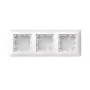 ABB Busch-balance SI contenitore da incasso, 3 moduli, design piatto, bianco studio 2TKA00005516