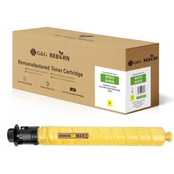 G&G Cartuccia toner gialla compatibile per Ricoh 841818 - alta resa 18.000 pagine GR-R841818