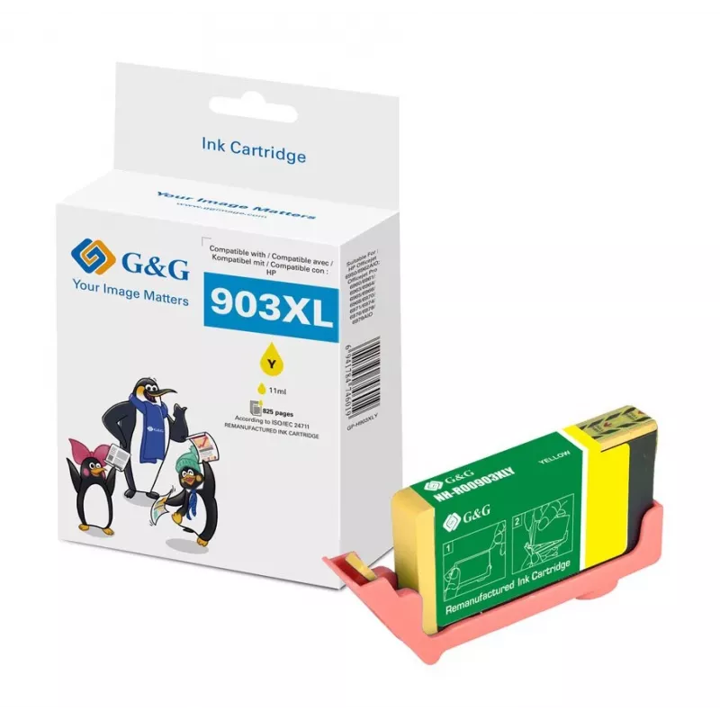 G&G Cartuccia d'inchiostro gialla compatibile HP 903XL (T6M11AE, 18846)