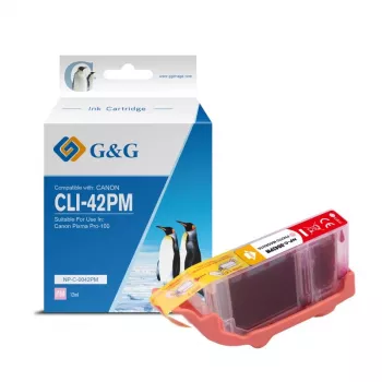Cartuccia d'inchiostro compatibile G&G per Canon CLI-42PM magenta chiaro (10283)