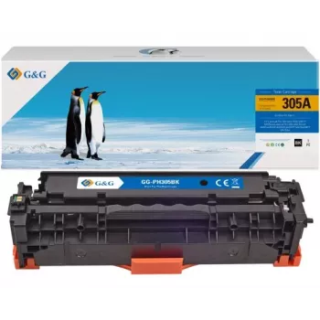 Cartuccia toner compatibile G&G per HP 305A/CE410A, nero, 2.200 pagine 14394