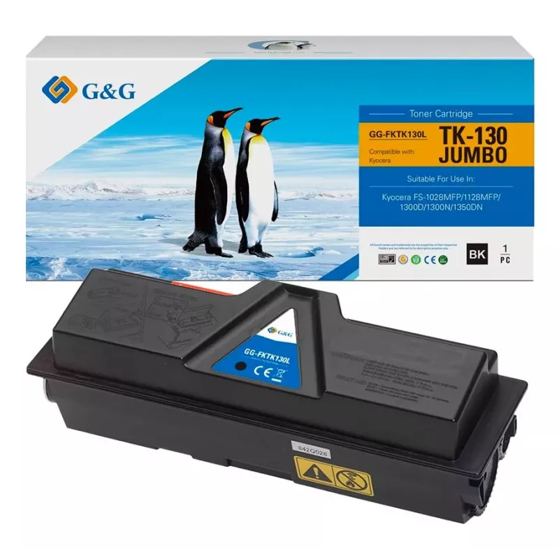 Toner XXL G&G compatibile con Kyocera TK-130 (20363)
