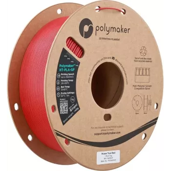 Polymaker HT-PLA-GF 1,75mm Power Tool Red 1kg - filamento PLA rinforzato con fibra di vetro ad alta temperatura