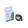 Cartuccia nastro per etichettatura G&G BM-D-G-91221 12mm x 4m bianco/nero per DYMO