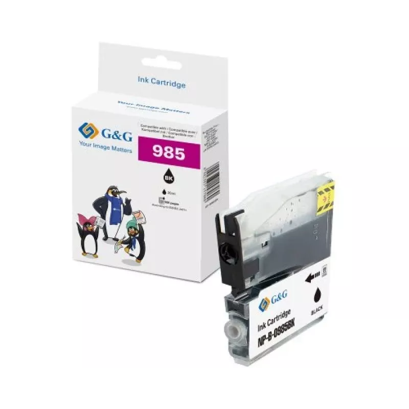 G&G cartuccia d'inchiostro compatibile Brother LC-985BK nero (18821)