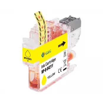 Cartuccia d'inchiostro compatibile G&G Brother LC421Y giallo (200 pagine) 20562