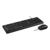 Rapoo NX1500 set tastiera e mouse con filo, full-size QWERTZ, nero R-13100