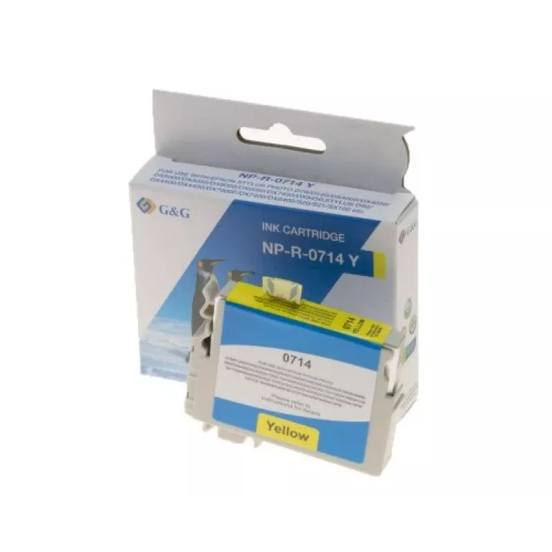 Cartuccia d'inchiostro compatibile G&G per Epson T0714 gialla (3547)
