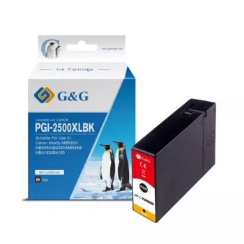 Cartuccia d'inchiostro compatibile G&G per Canon PGI-2500XLBK (9859) – nero ad alto rendimento