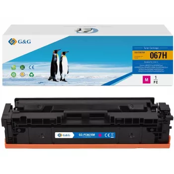 Cartuccia toner XL G&G compatibile con Canon 067H magenta (21619)