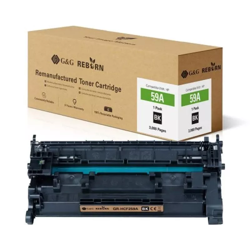G&G cartuccia toner compatibile GR-HCF259A per HP 59A, nera, 3000 pagine