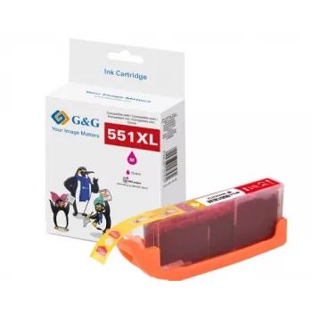G&G cartuccia d'inchiostro XL compatibile con Canon CLI-551M XL (magenta, alta resa) 14568
