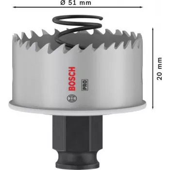 Bosch Progressor per legno e metallo sega a tazza 51 mm cobalto 2608594455