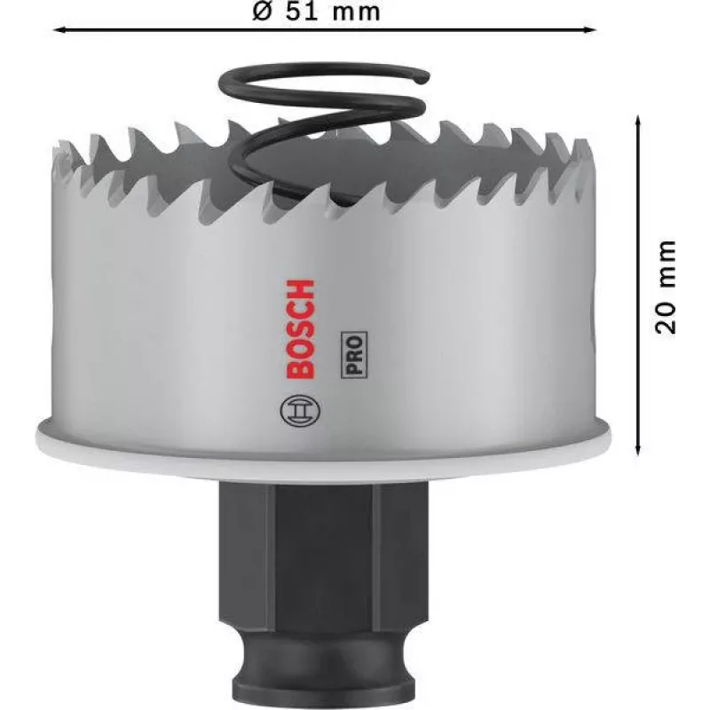 Bosch Progressor per legno e metallo sega a tazza 51 mm cobalto 2608594455