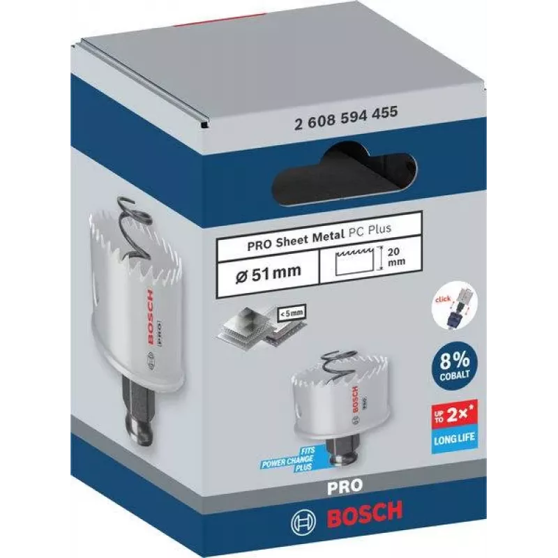 Bosch Progressor per legno e metallo sega a tazza 51 mm cobalto 2608594455