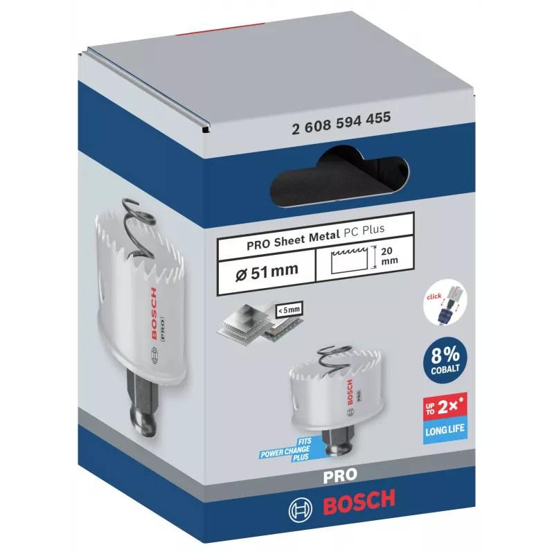 Bosch Progressor per legno e metallo sega a tazza 51 mm cobalto 2608594455