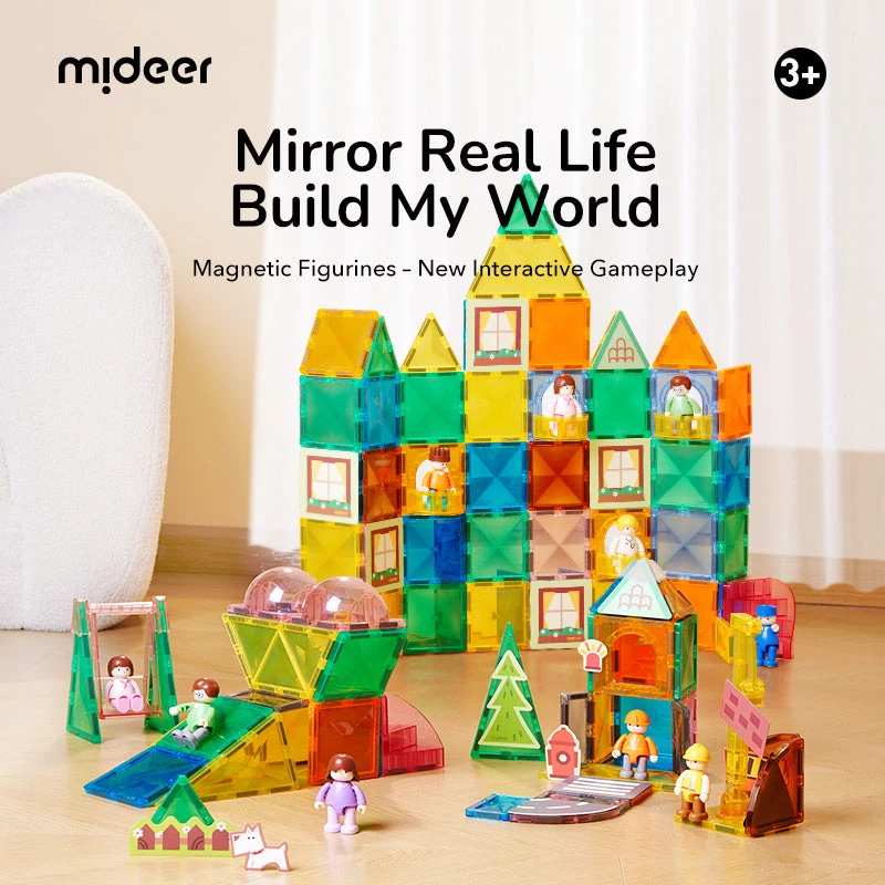 Mideer “Famiglia” MD1640 set magnetico, 32 pezzi
